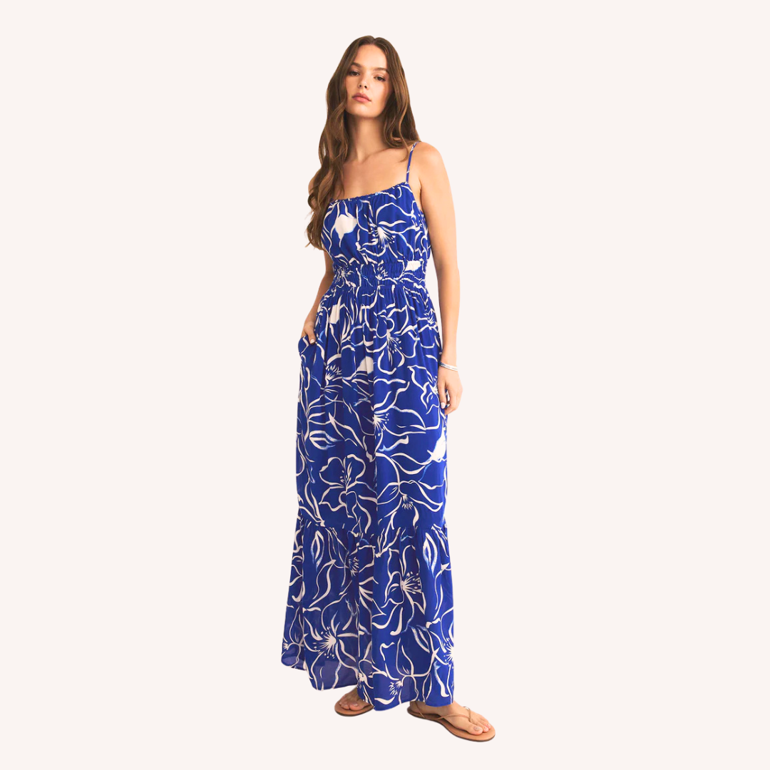 Cala Floral Maxi Dress- Oceanside Irma Marie Designer Apparel Cala Floral Maxi Dress- Oceanside Irma Marie Designer Apparel