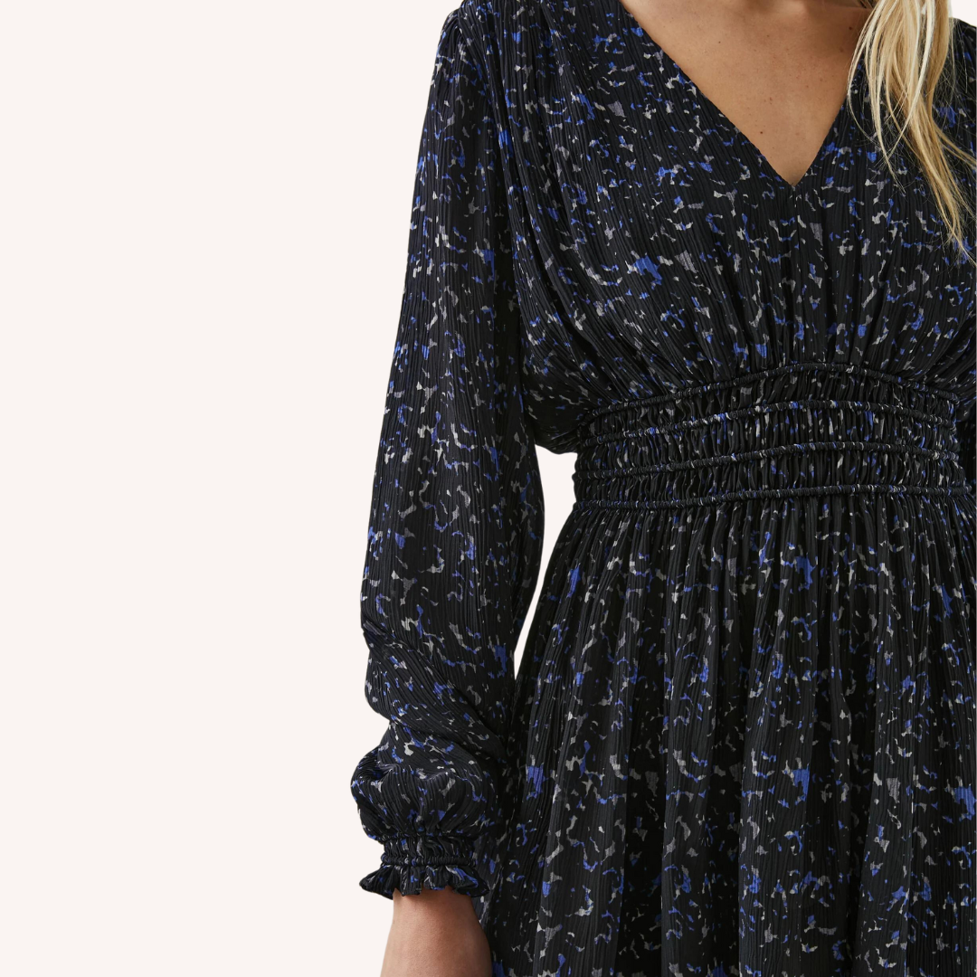 Rails Delaney Mini Dress - Cobalt Static L / Cobalt Static Rails Delaney Mini Dress - Cobalt Static L / Cobalt Static