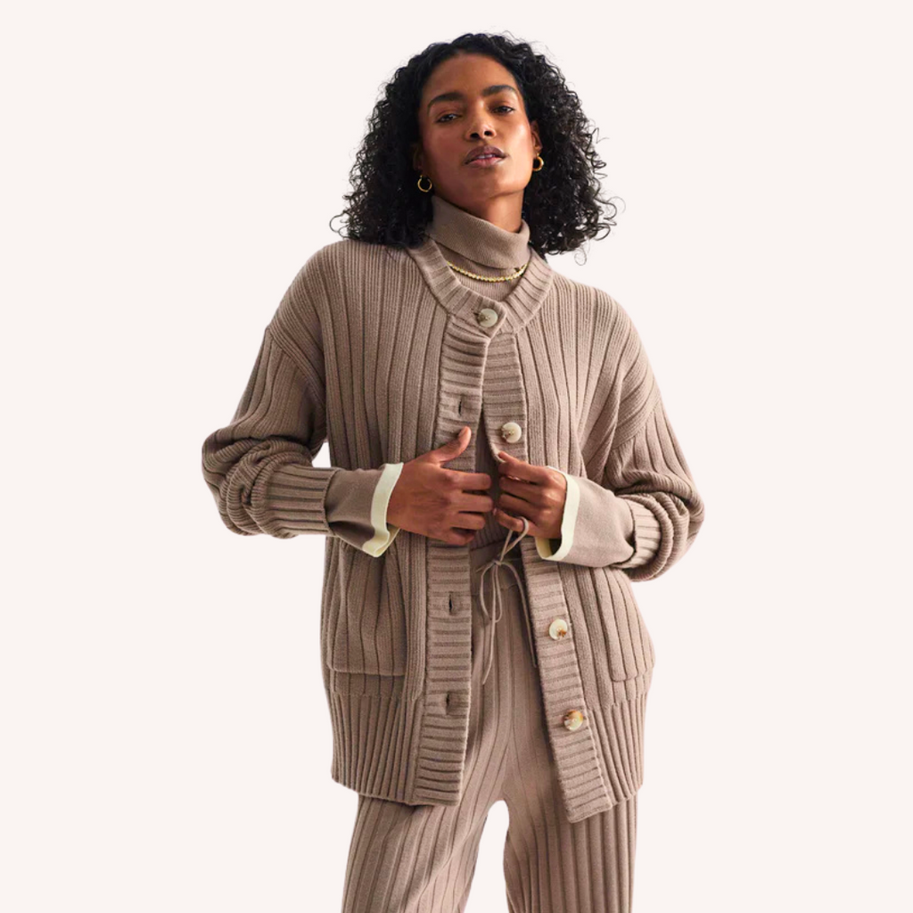 andmary emma knit flare cardigan set andmary emma knit flare cardigan set