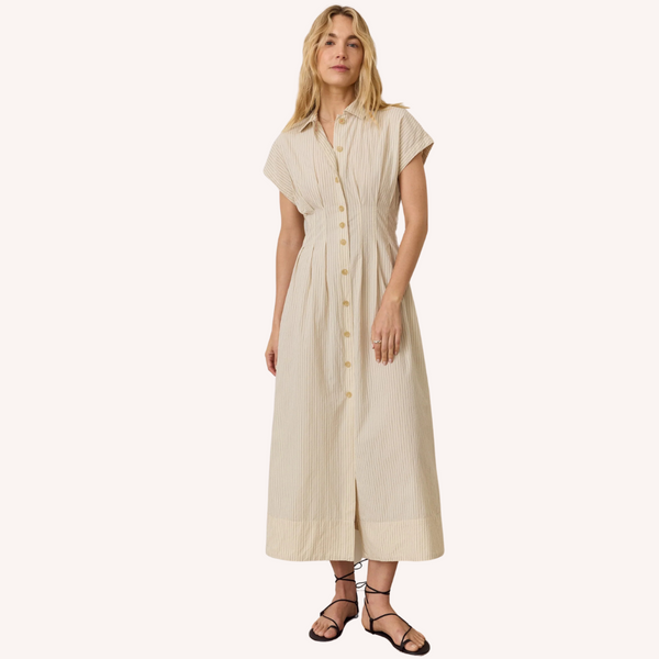 【I AM MARI】Miyan summer shirts long dress★2色 may shirtdress linen – moshi moshi mind