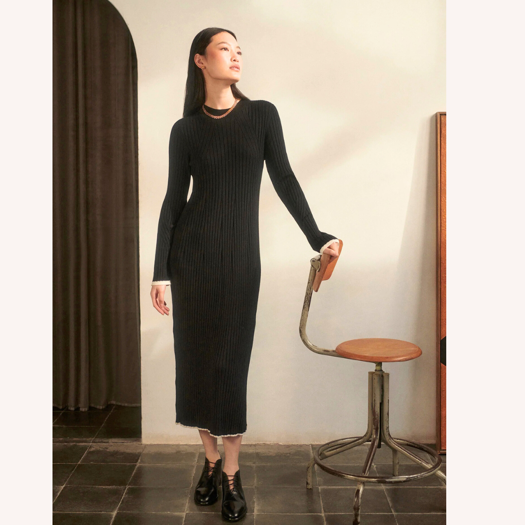 Axel Rib Knit Dress Irma Marie Designer Apparel Axel Rib Knit Dress Irma Marie Designer Apparel