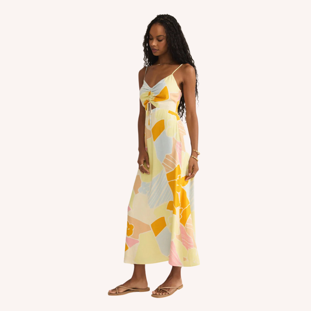 bright print midi dress ASOS DESIGN long sleeve midi dress with ruching in bright floral mesh
