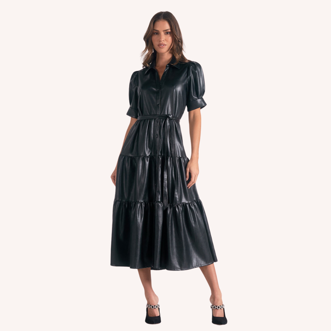 leather holiday dress Everly main image 0
